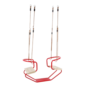 balançoire duo métal pour enfants usage extérieur jardin