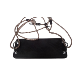 balançoire en caoutchouc noir enfant 44,8 x 17,8 cm pour portique extérieur