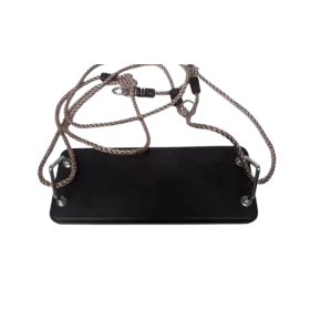 balançoire en caoutchouc noir enfant 44,8 x 17,8 cm pour portique extérieur