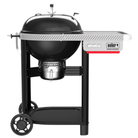 Barbecue charbon Weber Performer 57 cm noir avec chariot et plan de travail