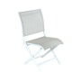 Chaise pliante de jardin BLANCHE ÉLÉGANCE - OCÉO