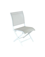 Chaise pliante de jardin BLANCHE ÉLÉGANCE - OCÉO