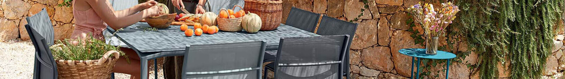 Chaise de jardin en aluminium