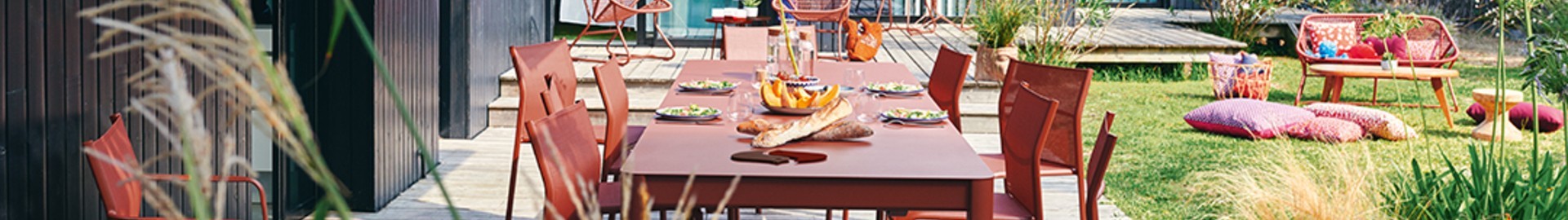 Table à manger avec allonge d'extérieur